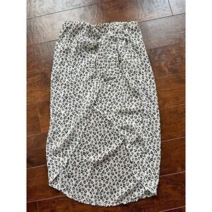 NWT Abercrombie And Fitch Sheet Cheetah Print Pull On High Low Skirt Size XS